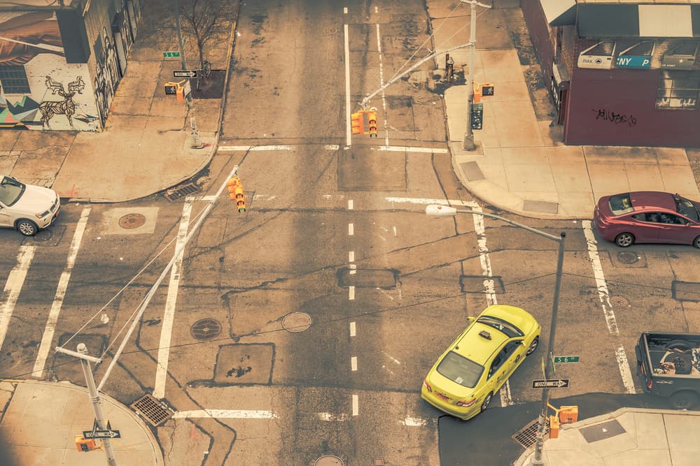 Busy City Intersection by Andriy Vintonyak — canvas wall art