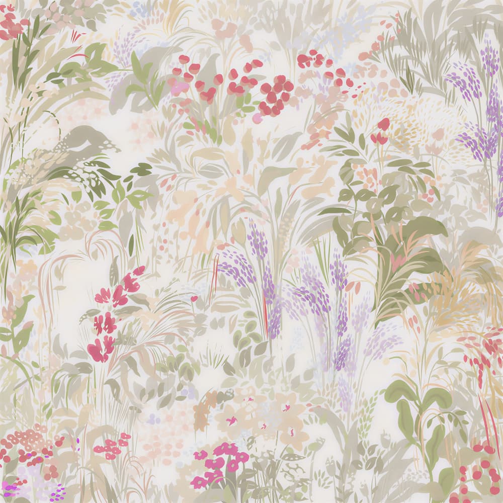 Pastel Garden Blooms by Josie George — canvas wall art