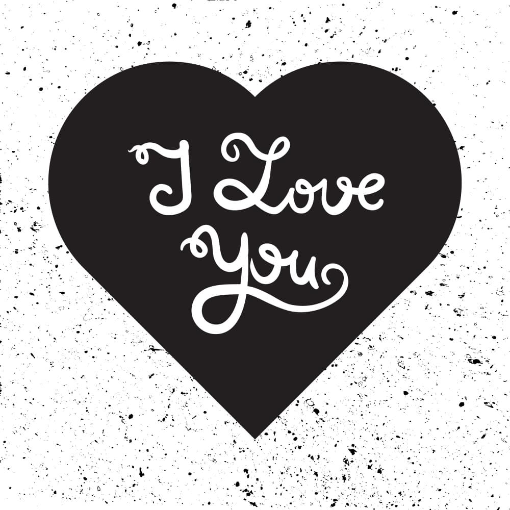 I Love You Heart by Marika Barsrsind — canvas wall art