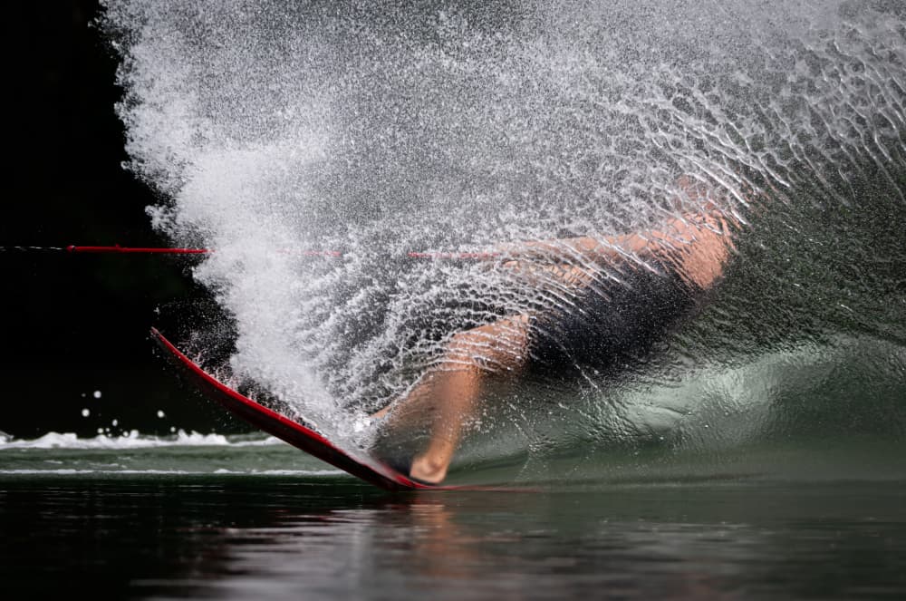 Dynamic Water Ski Action by Vicki Lai — canvas wall art