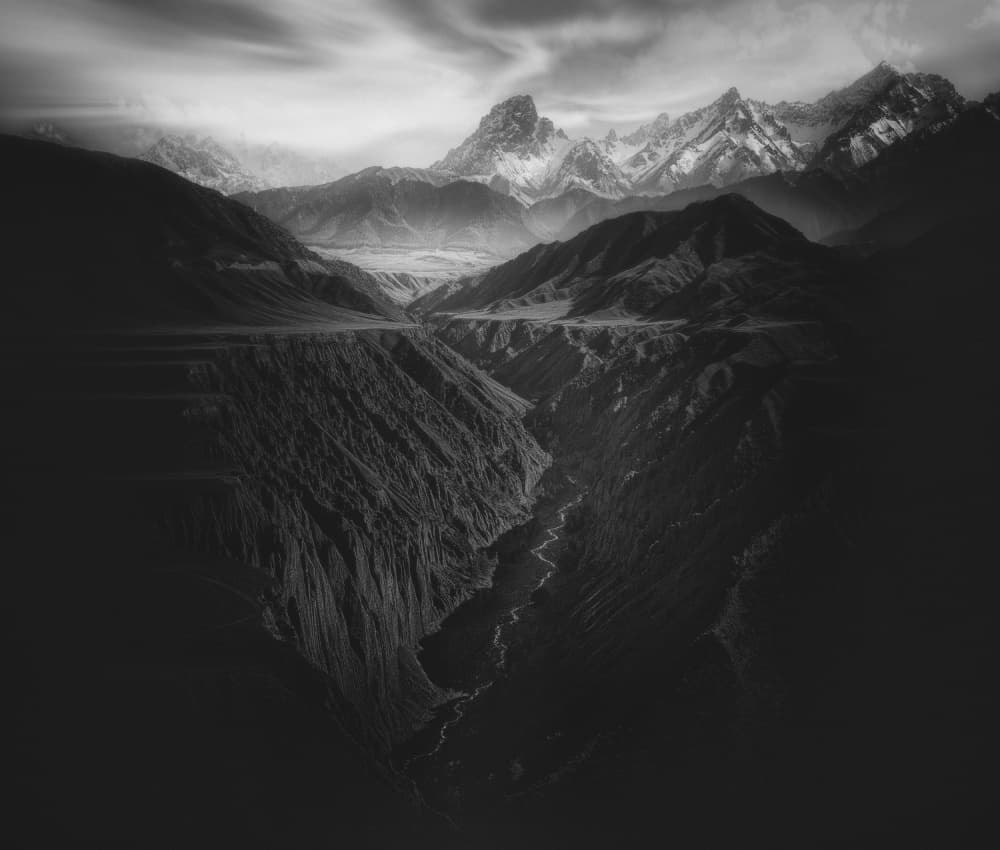 Grand Mountain Vista by Gu and Hongchao — canvas wall art
