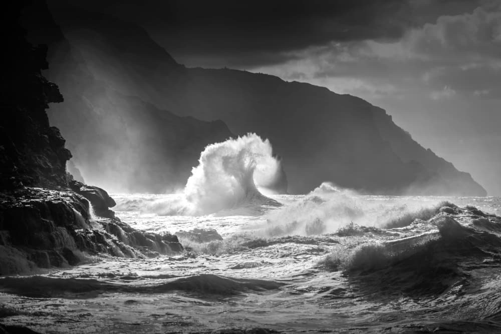 Crashing Ocean Waves by Ali Rismanchi — canvas wall art