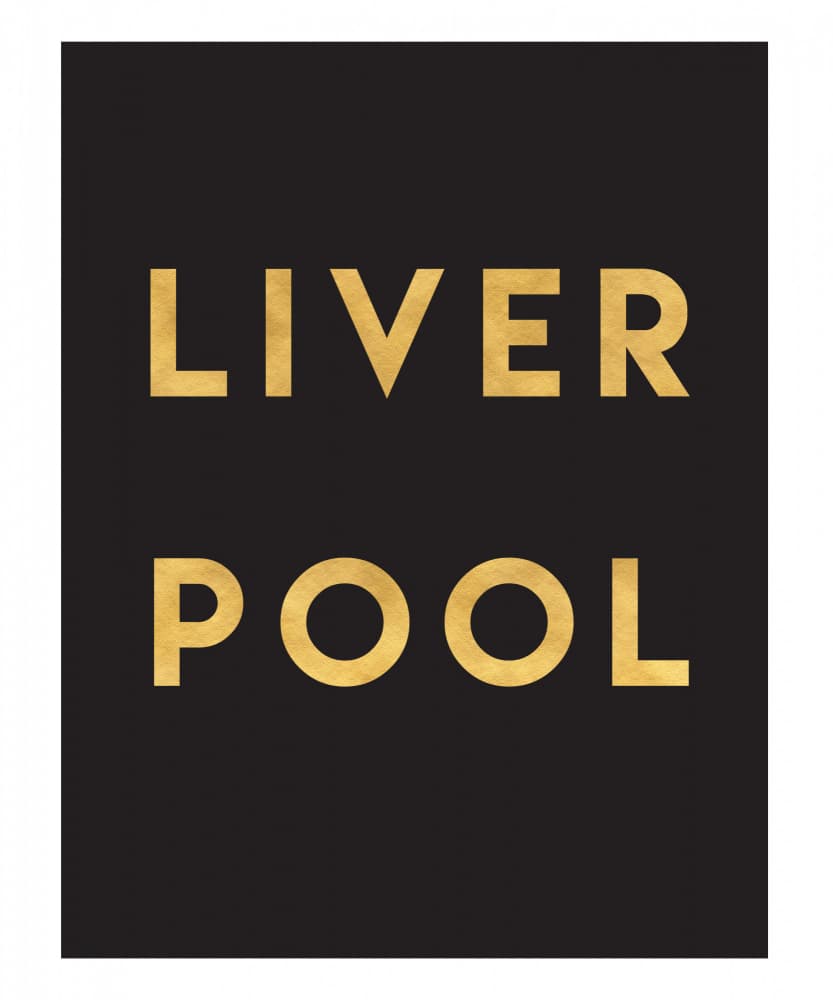 Liverpool Gold Text by Emiliano Deificus — canvas wall art