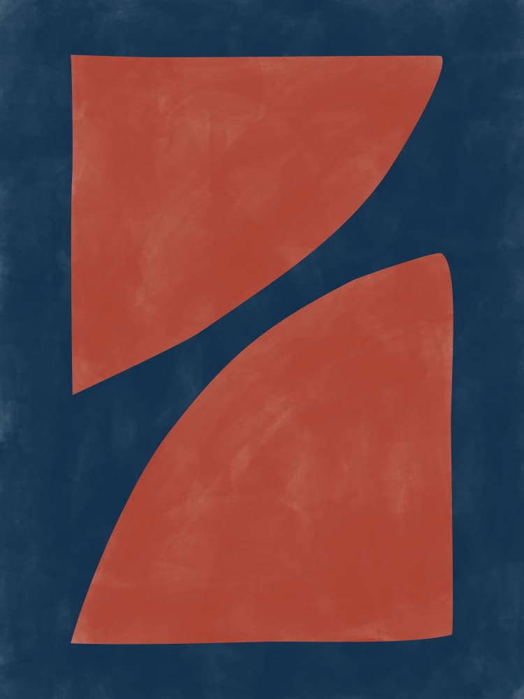 Modern Organic Forms by Elena Ristova — canvas wall art