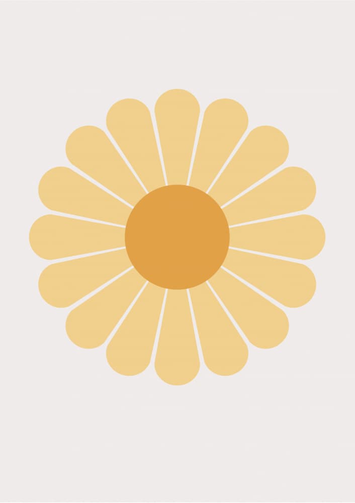 Happy Yellow Daisy by FINE FINE STUFF — canvas wall art