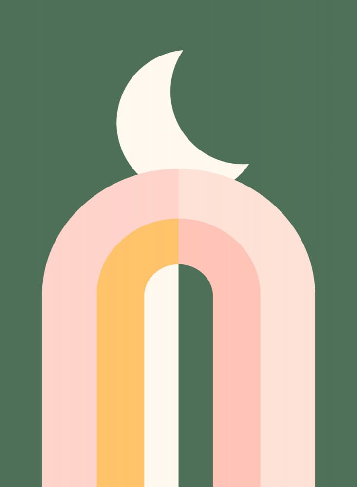 Crescent Moon Archway by Artprink — canvas wall art