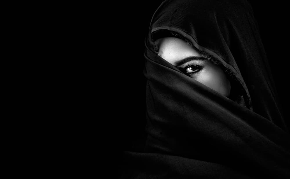Mysterious Veiled Gaze by Arief Siswandhono — canvas wall art