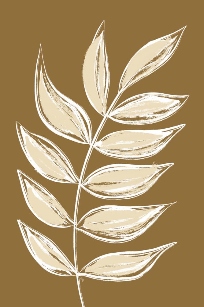 Soft Botanical Foliage by Martina — canvas wall art