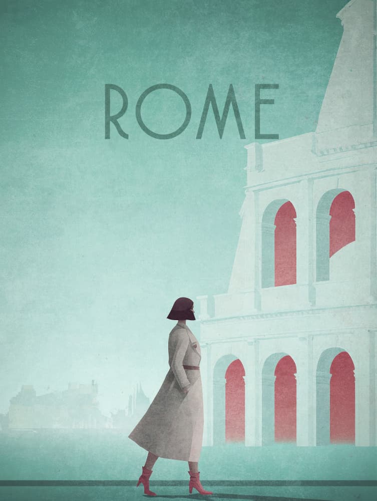 ROME-2 COLOSSEUM by Emel Tunaboylu — canvas wall art