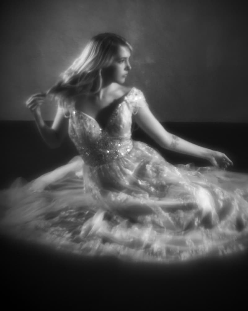 Sparkling Gown Beauty by Mel Brackstone — canvas wall art