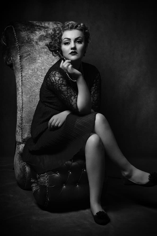 Old Hollywood Glamour by Glamour Studio — canvas wall art