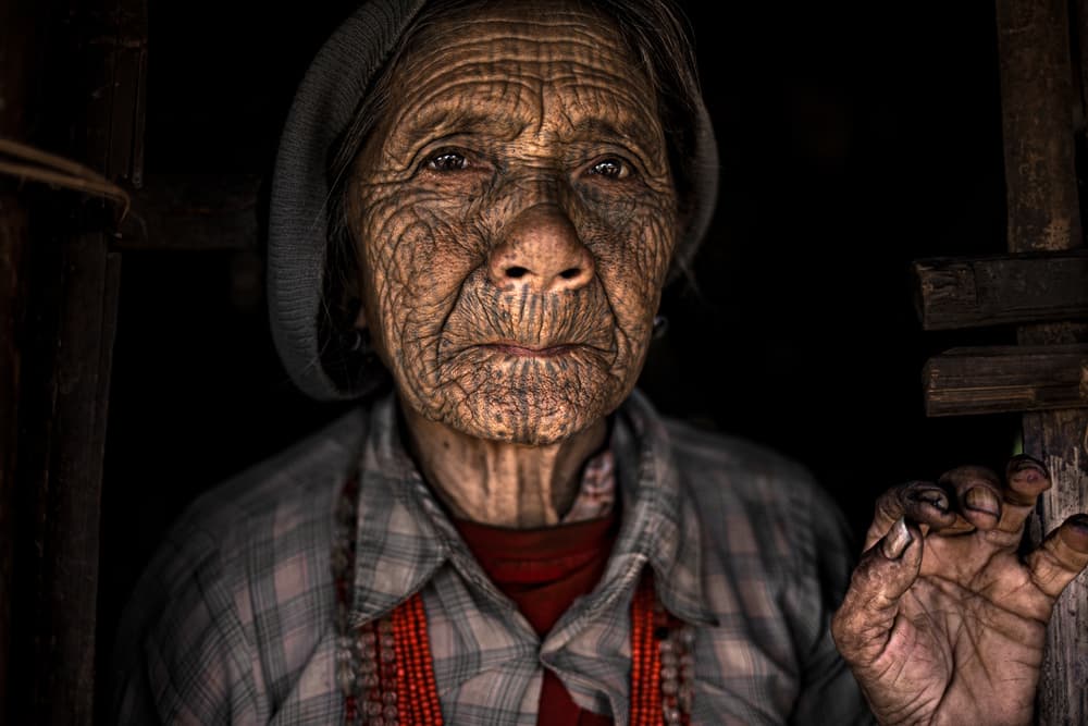 Weathered Face Wisdom by Marco Tagliarino — canvas wall art