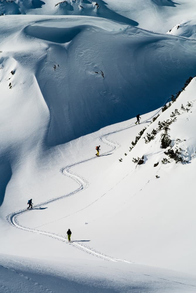 Ski Mountain Ascent by Cedric Popp — canvas wall art