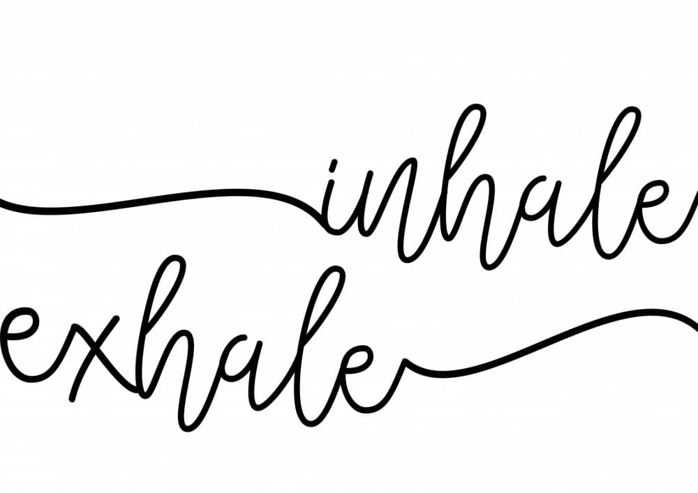 Inhale x Exhale by Kathrin Pienaar — canvas wall art
