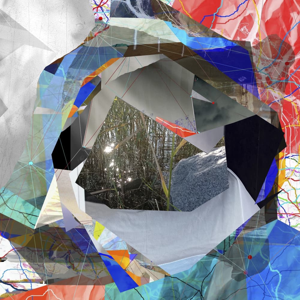 Abstract Sunlight Collage by Stefan Fransson — canvas wall art