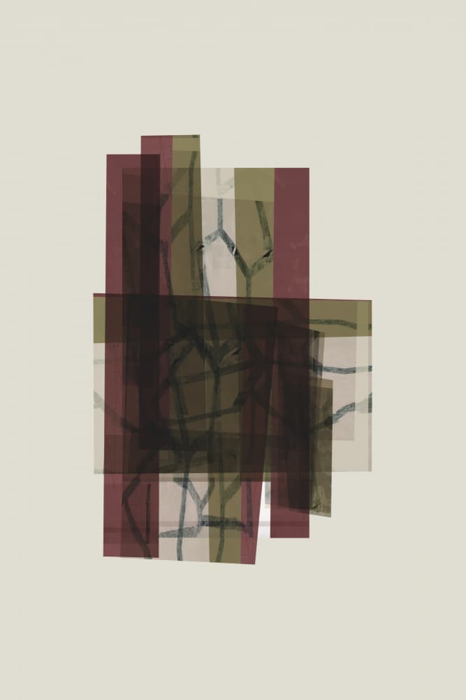 Abstract Earthy Layers by cartissi — canvas wall art