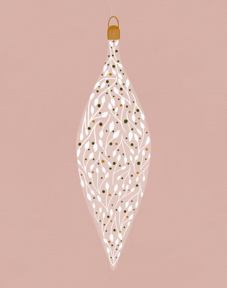 Ornament On Pink 2 by Katie O'Shea — canvas wall art