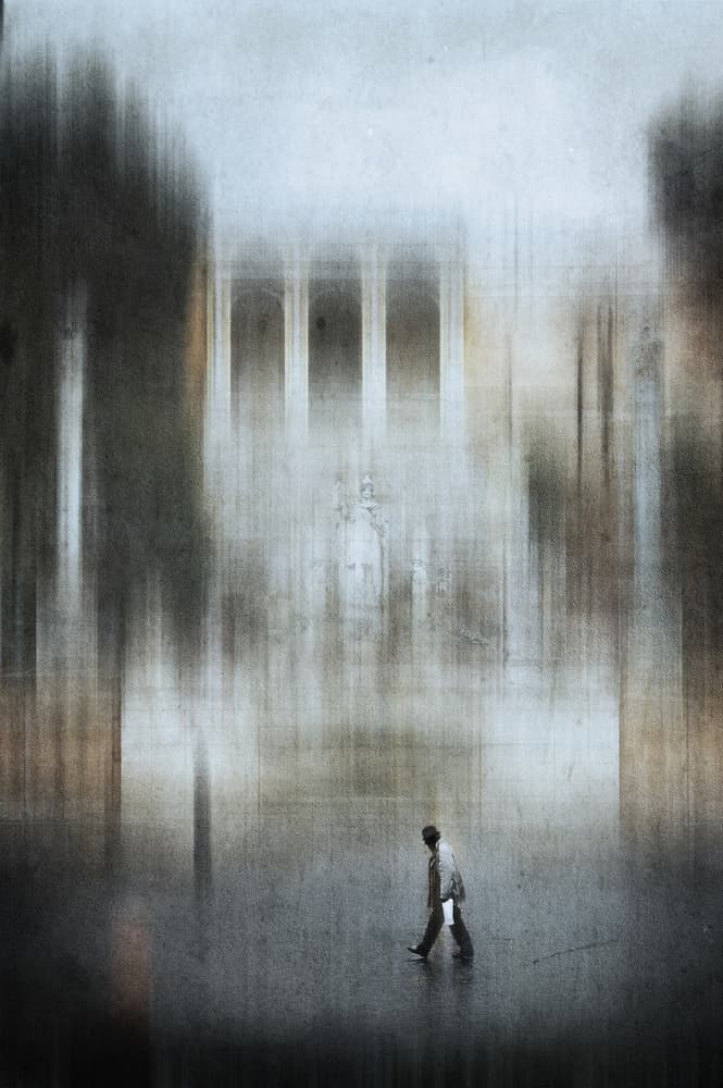 Solitary Urban Walk by Nicodemo Quaglia — canvas wall art
