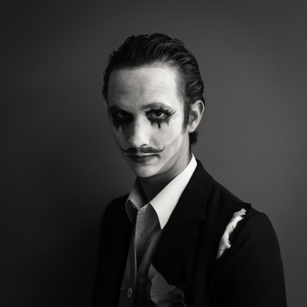 Gothic Mime Portrait by Kurt Klein — canvas wall art