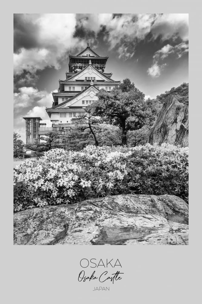 Historic Osaka Castle by Melanie Viola — canvas wall art