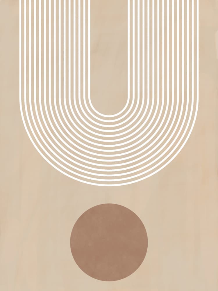 Minimalist Arch Form by Elena Ristova — canvas wall art