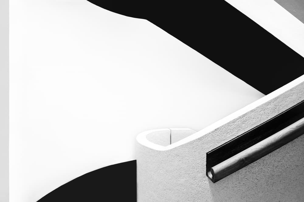 Monochrome Architectural Forms by Ercan Sahin — canvas wall art