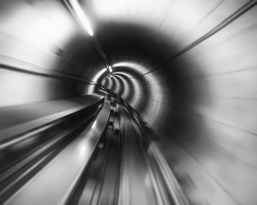 Light Speed Tunnel by Franz Baumann — canvas wall art