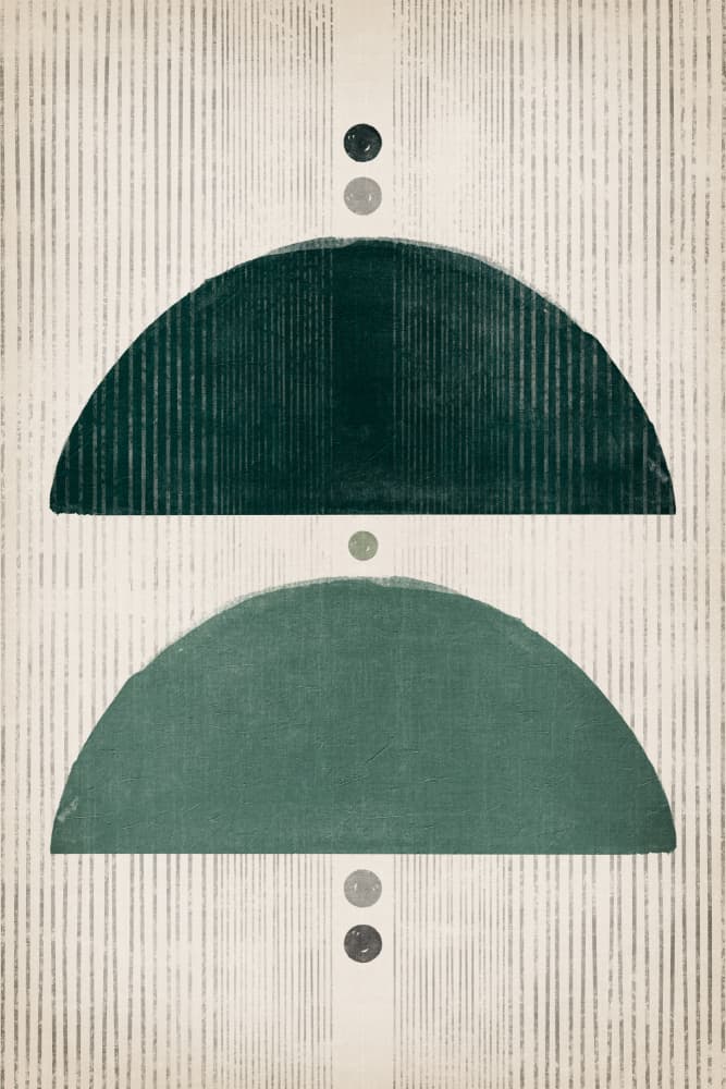 Abstract Green Balance by Ema Paraschiv — canvas wall art