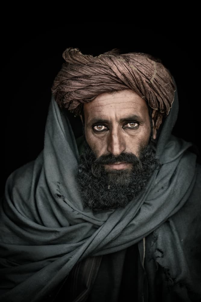 Piercing Gaze Portrait by Trevor Cole — canvas wall art