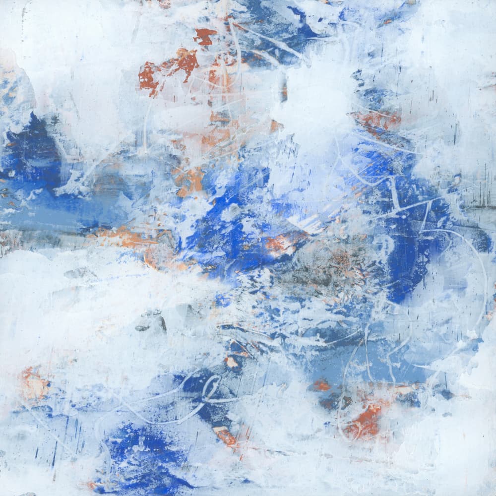 Dynamic Blue Abstract by Renée Stramel — canvas wall art