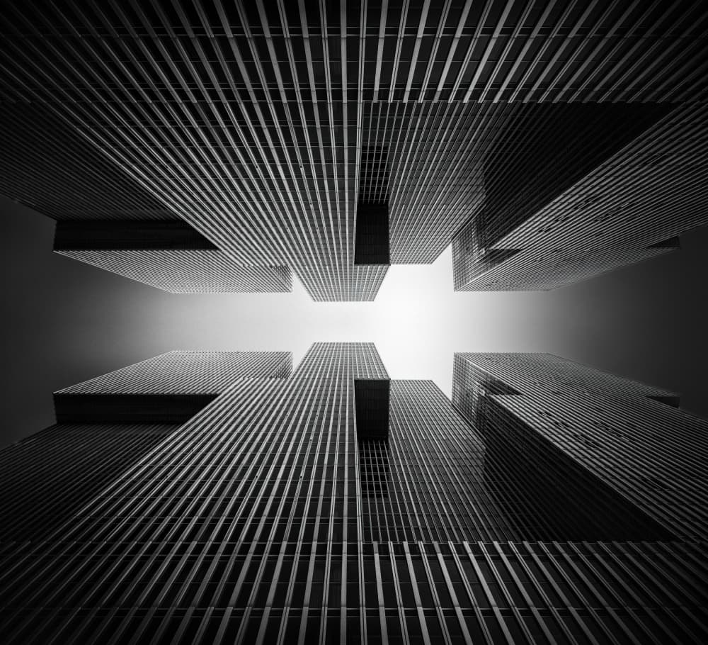 Modern Urban Ascent by Marc van Oostrum — canvas wall art