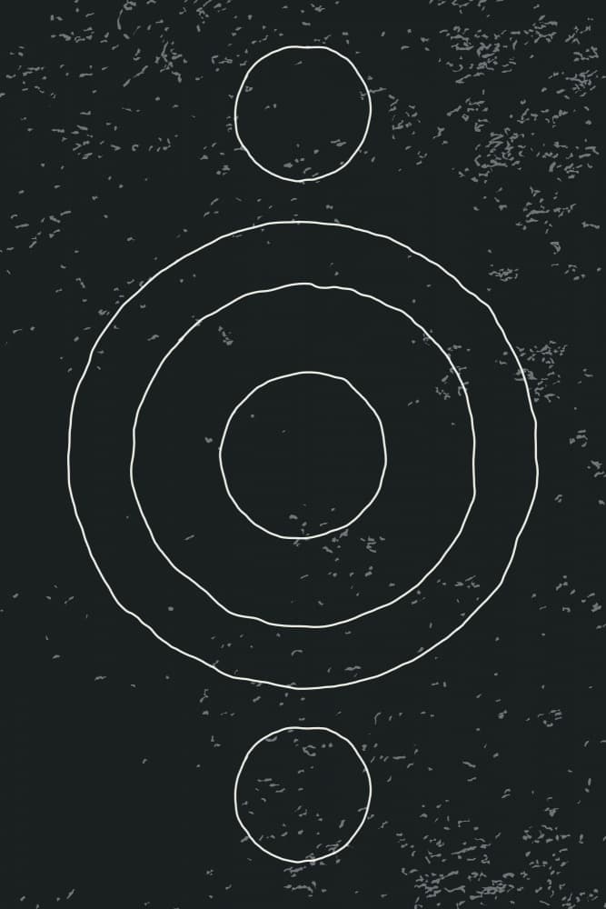 Concentric Orbit Symbol by jay stanley — canvas wall art
