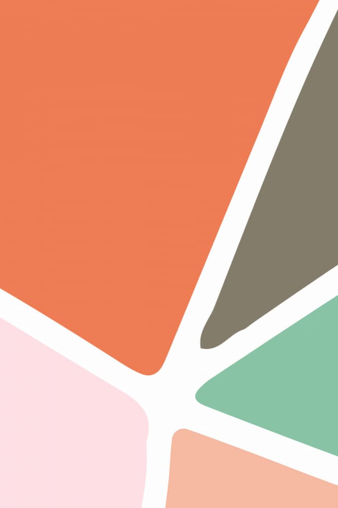 Colorful Abstract Shapes by Vesuvik Designs — canvas wall art