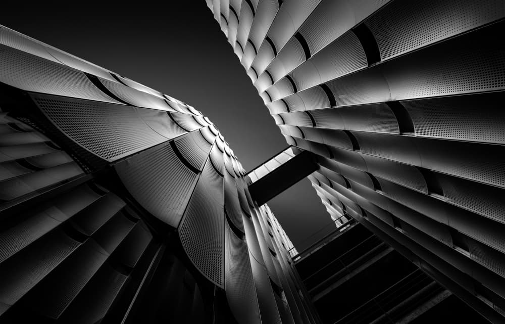 Modern Architectural Forms by Jef Van den Houte — canvas wall art