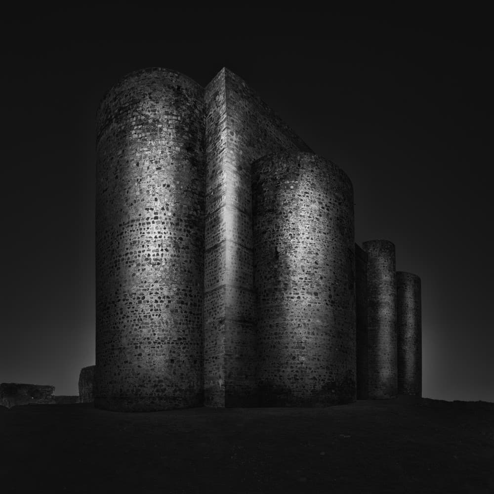 Dark Stone Fortress by Manuel Ponce Luque — canvas wall art