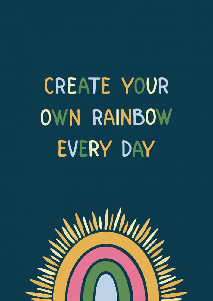 Create Your Own Rainbow by Olena Kovalova — canvas wall art