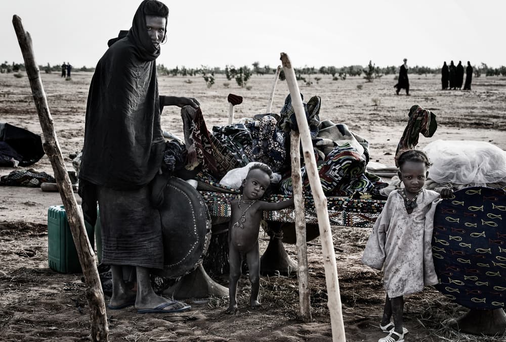 African Desert Family by Joxe Inazio Kuesta Garmendia — canvas wall art