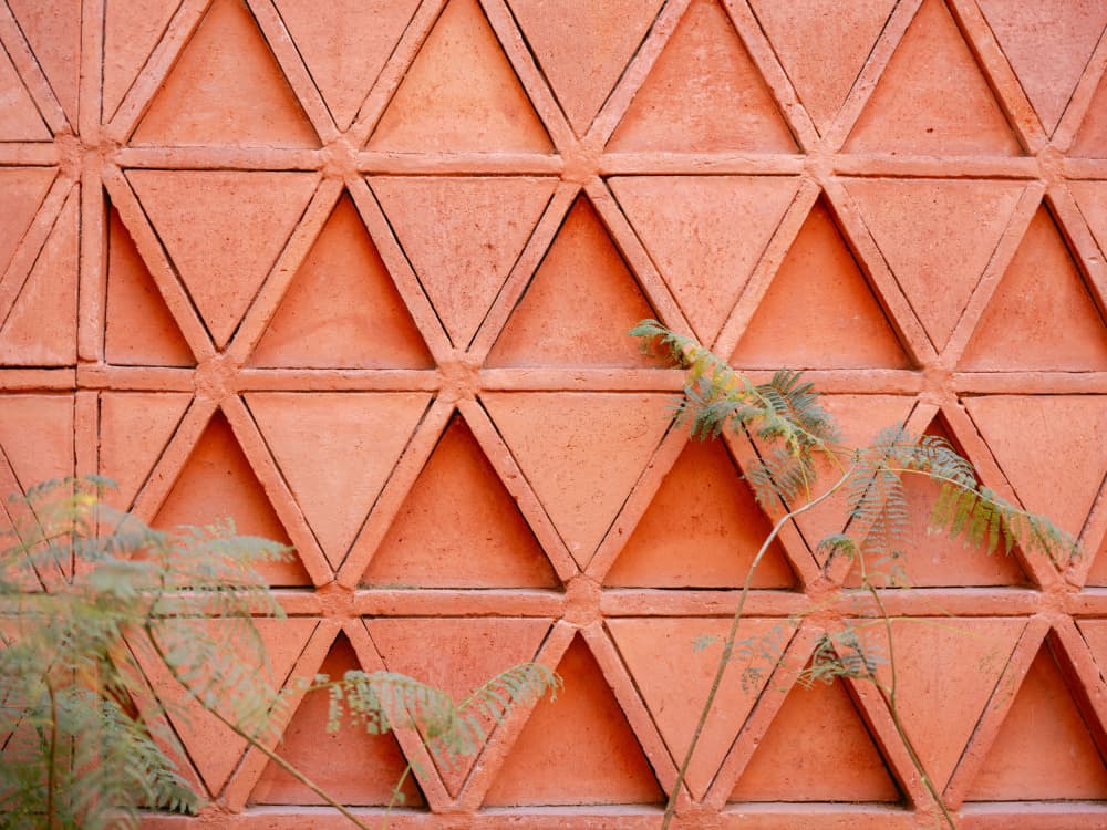 Coral details of Oaxacan Architecture in Mexico by Raisa Zwart — canvas wall art