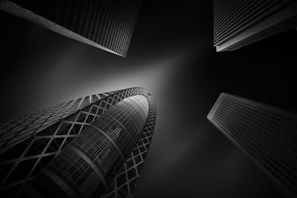 City Skyward View by Yoshihiko Wada — canvas wall art