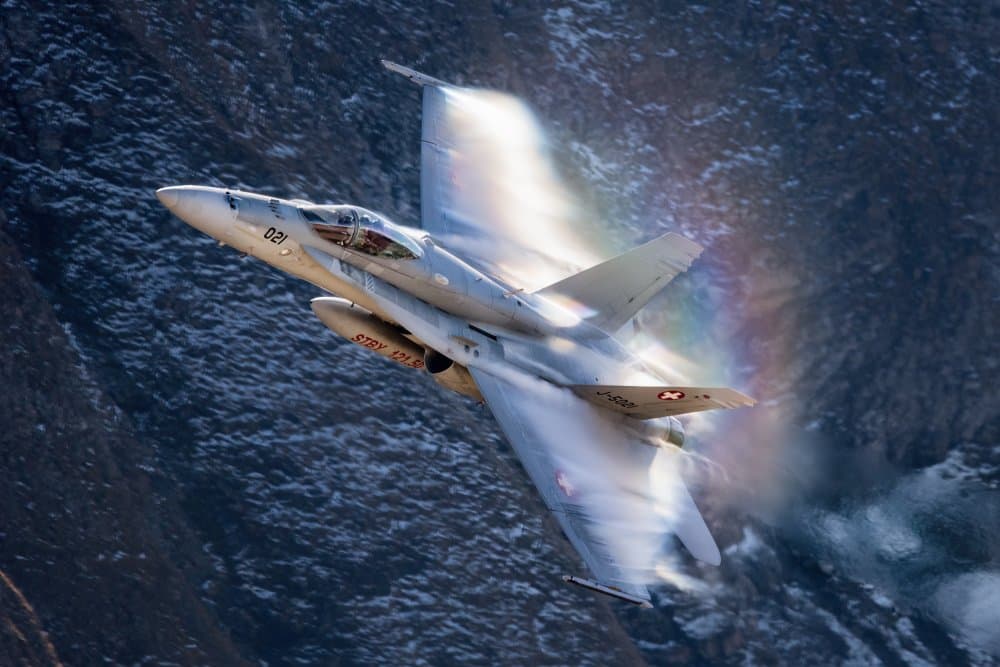 Supersonic Mountain Rainbow by Piotr Wrobel — canvas wall art