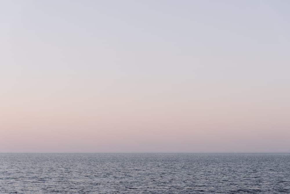 Pastel Ocean Horizon by Photolovers — canvas wall art