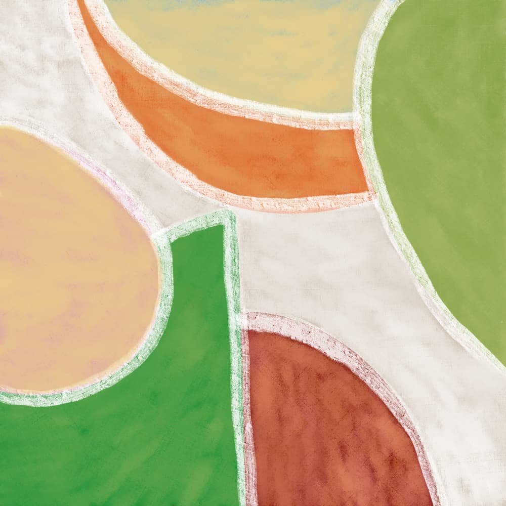 Modern Organic Shapes by Sharyn Bursic — canvas wall art