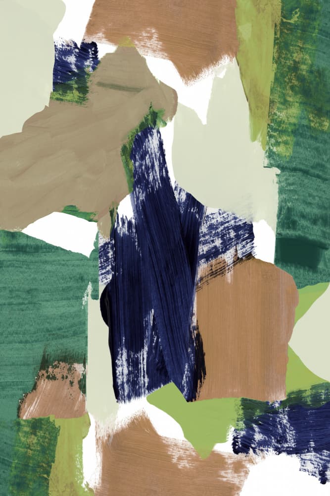 Earthy Brushstroke Abstract by cartissi — canvas wall art
