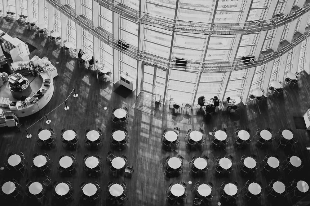 Sleek Cafe Architecture by Hitoshi Yamada — canvas wall art