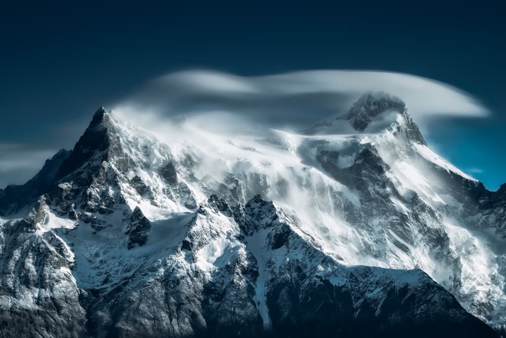 Wind Swept Mountain Peaks by Carlos Guevara Vivanco — canvas wall art