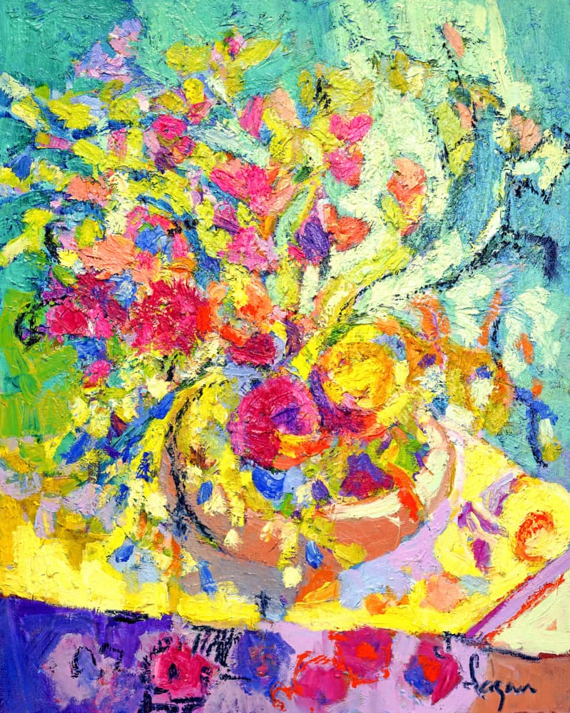 Radiant Floral Harmony by Dorothy Fagan — canvas wall art