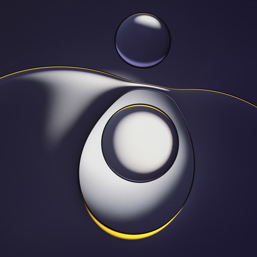 Fluid Golden Forms by Martin Parratt — canvas wall art