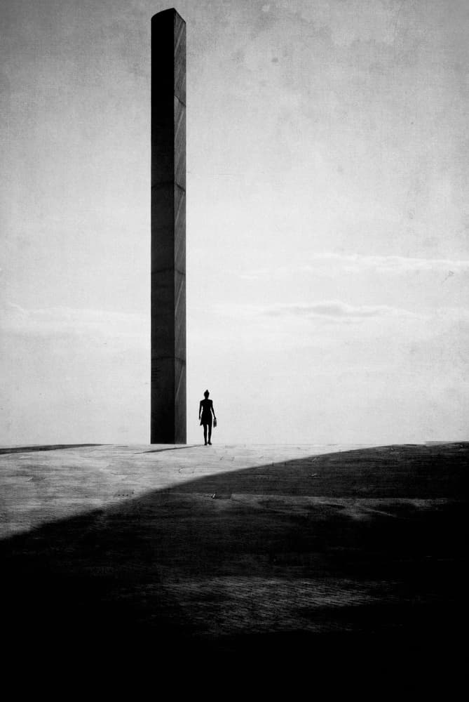 Solitary Journey Monolith by Milena Seita — canvas wall art