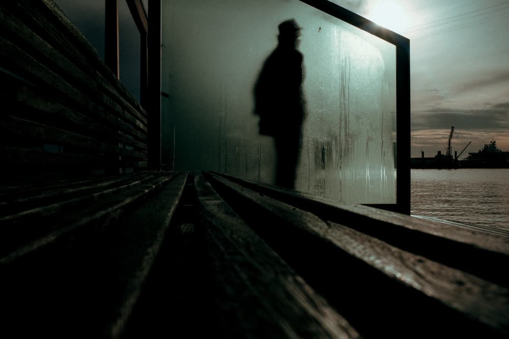 Shadowy Man At Dusk by Ignasi Raventos — canvas wall art