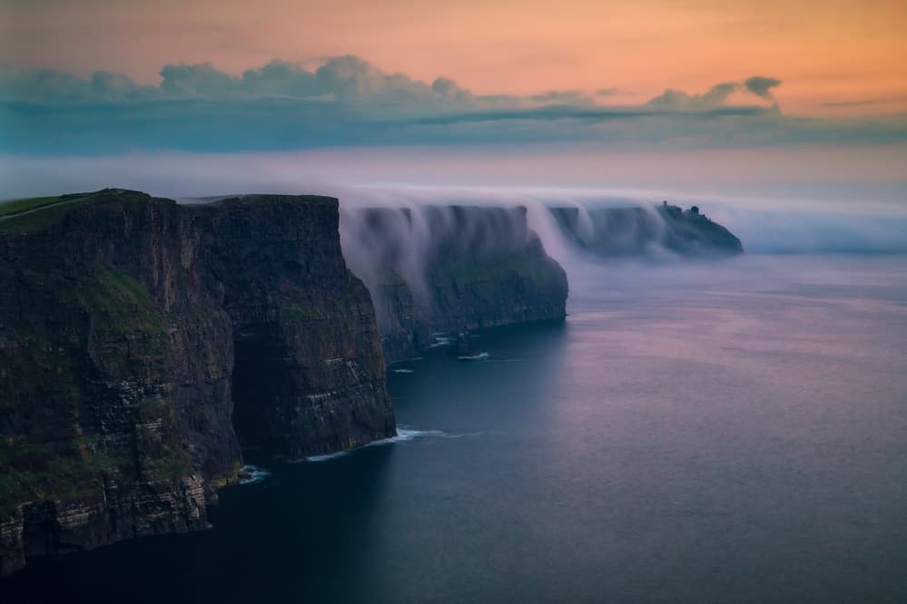 Cliffs of Mist by Donald Luo — canvas wall art